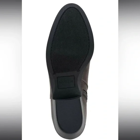 Women’s Shoes Style & Co Wiley Ankle Booties Charcoal Micro Size 9 Dark Gray NEW - Picture 2 of 6